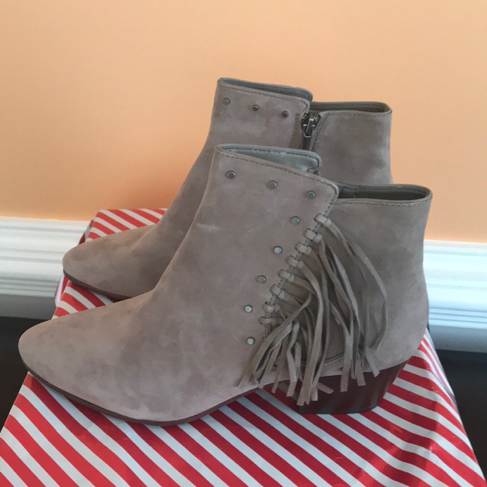 Sam Edelman, suede ankle boots, size 8.5